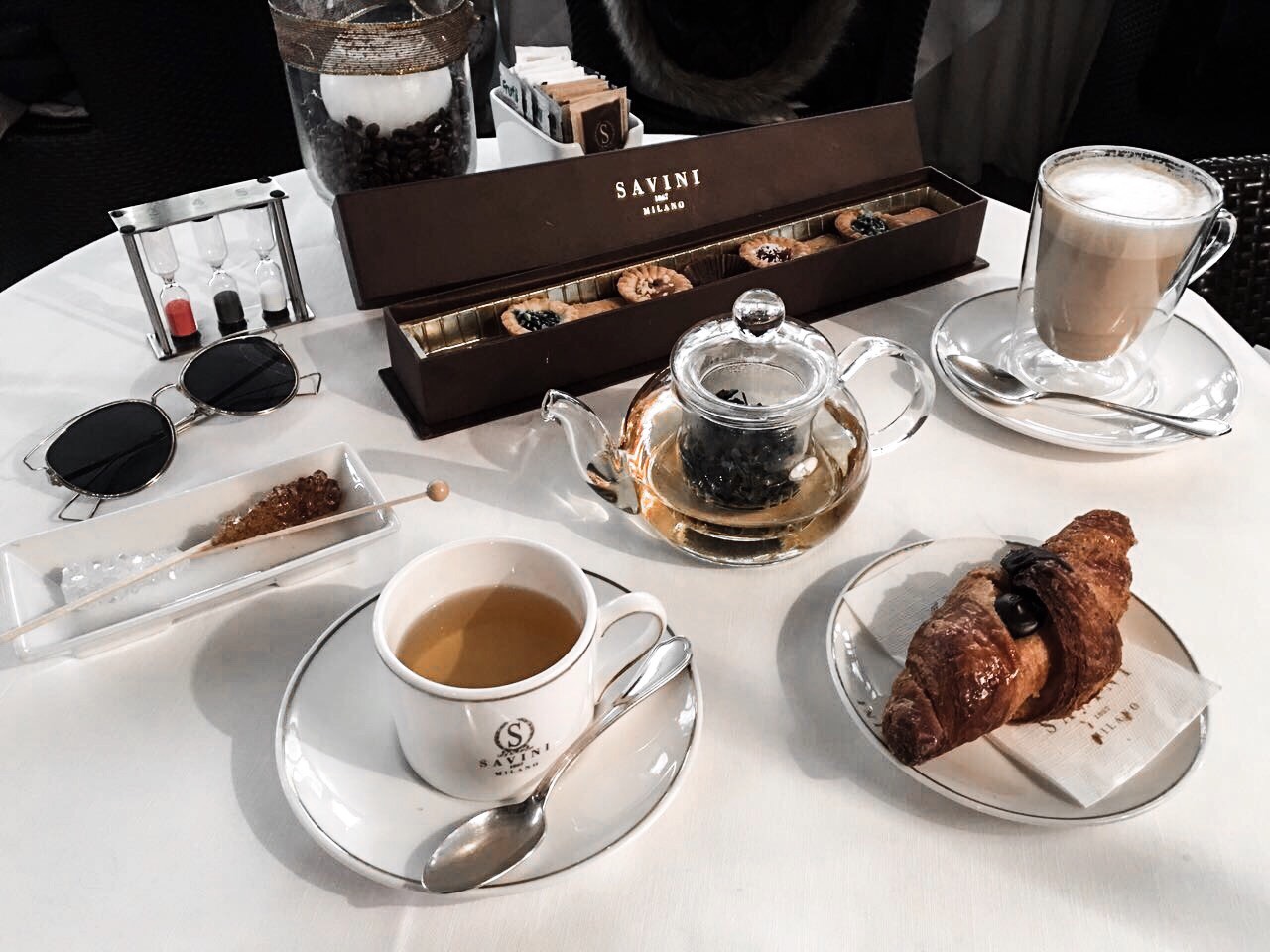 coffee and brioche in milan