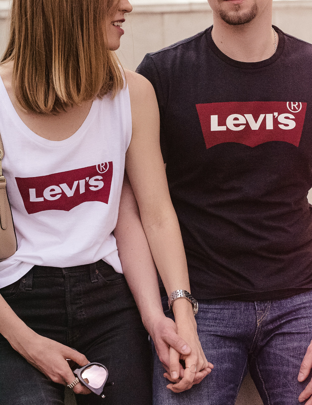 levis logo t-shirt on valeria sytnik